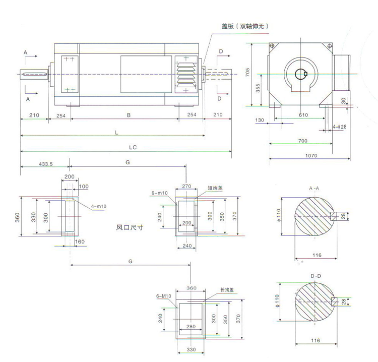 SIMO MOTOR ZSN4 355 drawing SIMO MOTOR ZSN4 355 drawing